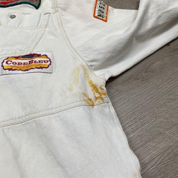 Vintage 80s Code Bleu Denim Jacket Heavy Weight Champ Men's XL - Picture 11 of 14